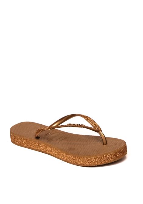 Bronze slim glitter wedge sandal HAVAIANAS | 4147256SLIMPLATGLITT-1856